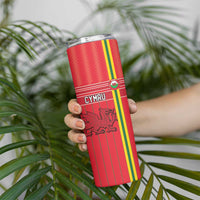 Custom World Football 2026 Wales Skinny Tumbler Cymru Together Stronger - Wonder Print Shop