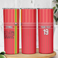 Custom World Football 2026 Wales Skinny Tumbler Cymru Together Stronger - Wonder Print Shop