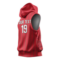 Custom World Football 2026 Wales Sleeveless Hoodie Cymru Together Stronger - Wonder Print Shop