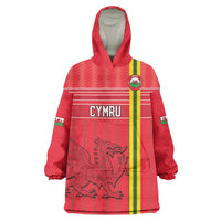 Custom World Football 2026 Wales Wearable Blanket Hoodie Cymru Together Stronger - Wonder Print Shop