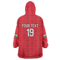 Custom World Football 2026 Wales Wearable Blanket Hoodie Cymru Together Stronger - Wonder Print Shop