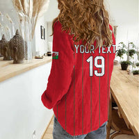 Custom World Football 2026 Wales Women Casual Shirt Cymru Together Stronger - Wonder Print Shop