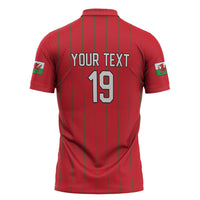 Custom World Football 2026 Wales Zipper Polo Shirt Cymru Together Stronger - Wonder Print Shop