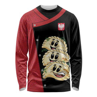 Personalized Poland Pierogi Long Sleeve Shirt Polish National Dumplings