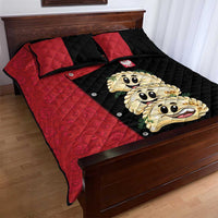 Poland Pierogi Quilt Bed Set Polish National Dumplings