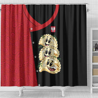 Poland Pierogi Shower Curtain Polish National Dumplings