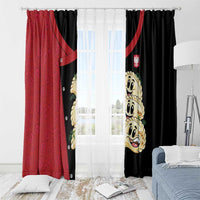 Poland Pierogi Window Curtain Polish National Dumplings