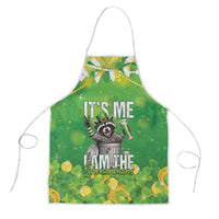Funny Raccoon St Patrick's Day Apron It's Me I Am the Shenanigans
