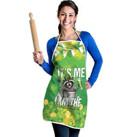 Funny Raccoon St Patrick's Day Apron It's Me I Am the Shenanigans