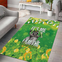 Funny Raccoon St Patrick's Day Area Rug It's Me I Am the Shenanigans