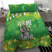 Funny Raccoon St Patrick's Day Bedding Set It's Me I Am the Shenanigans