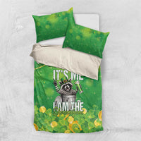 Funny Raccoon St Patrick's Day Bedding Set It's Me I Am the Shenanigans