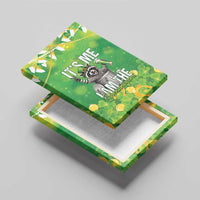 Funny Raccoon St Patrick's Day Canvas Wall Art It's Me I Am the Shenanigans
