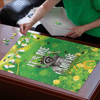 Funny Raccoon St Patrick's Day Puzzle It's Me I Am the Shenanigans