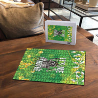 Funny Raccoon St Patrick's Day Puzzle It's Me I Am the Shenanigans