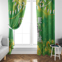 Funny Raccoon St Patrick's Day Window Curtain It's Me I Am the Shenanigans