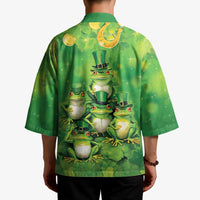 Funny Frog St Patrick's Day Kimono Lucky Shamrock Frog