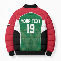 Custom World Football 2026 Iraq Bomber Puffer Jacket Eagle of Saladin Championship Spirit