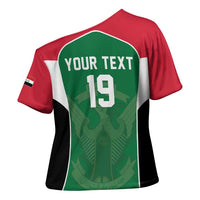 Custom World Football 2026 Iraq Cross Shoulder Shirt Eagle of Saladin Championship Spirit