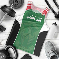 Custom World Football 2026 Iraq Men Tank Top Eagle of Saladin Championship Spirit