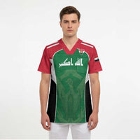 Custom World Football 2026 Iraq Scrub Top Eagle of Saladin Championship Spirit