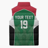Custom World Football 2026 Iraq Sleeveless Puffer Jacket Eagle of Saladin Championship Spirit