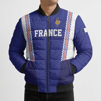 Custom World Football 2026 France Bomber Puffer Jacket Allez Les Bleus Go Champions