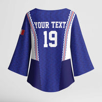 Custom World Football 2026 France Kimono Sleeve Blouse Allez Les Bleus Go Champions
