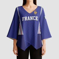 Custom World Football 2026 France Kimono Sleeve Blouse Allez Les Bleus Go Champions