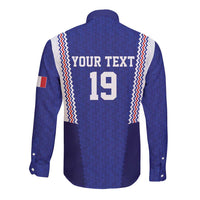 Custom World Football 2026 France Long Sleeve Button Shirt Allez Les Bleus Go Champions