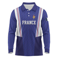 Custom World Football 2026 France Long Sleeve Polo Shirt Allez Les Bleus Go Champions