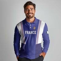 Custom World Football 2026 France Long Sleeve Polo Shirt Allez Les Bleus Go Champions