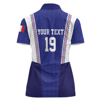 Custom World Football 2026 France Women Polo Shirt Allez Les Bleus Go Champions