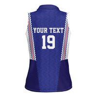 Custom World Football 2026 France Women Sleeveless Polo Shirt Allez Les Bleus Go Champions