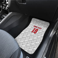 Custom World Football 2026 England Car Mats Three Lions Monogram White Glory