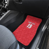 Custom World Football 2026 England Car Mats Three Lions Monogram Red Glory