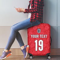 Custom World Football 2026 England Luggage Cover Three Lions Monogram Red Glory