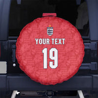 Custom World Football 2026 England Spare Tire Cover Three Lions Monogram Red Glory