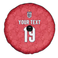 Custom World Football 2026 England Spare Tire Cover Three Lions Monogram Red Glory