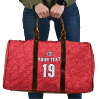 Custom World Football 2026 England Travel Bag Three Lions Monogram Red Glory