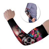 Mexico Day Of The Dead Arm Sleeves Rose Catrina Goddess Sugar Skull - Wonder Print Shop