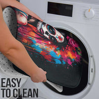 Mexico Day Of The Dead Bathroom Set Rose Catrina Goddess Sugar Skull - Wonder Print Shop