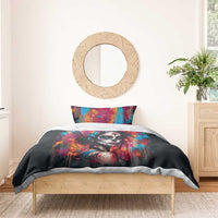 Mexico Day Of The Dead Bedding Set Rose Catrina Goddess Sugar Skull - Wonder Print Shop