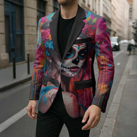 Mexico Day Of The Dead Blazer Rose Catrina Goddess Sugar Skull - Wonder Print Shop