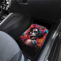 Mexico Day Of The Dead Car Mats Rose Catrina Goddess Sugar Skull - Wonder Print Shop
