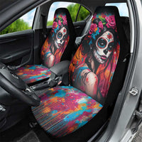 Mexico Day Of The Dead Car Seat Cover Rose Catrina Goddess Sugar Skull - Wonder Print Shop