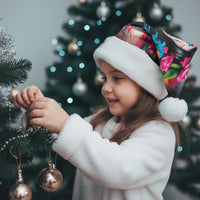 Mexico Day Of The Dead Christmas Santa Hat Rose Catrina Goddess Sugar Skull - Wonder Print Shop