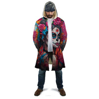 Mexico Day Of The Dead Cloak Rose Catrina Goddess Sugar Skull - Wonder Print Shop