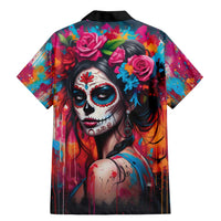 Mexico Day Of The Dead Family Matching Mermaid Dress and Hawaiian Shirt Rose Catrina Goddess Sugar Skull - Wonder Print Shop