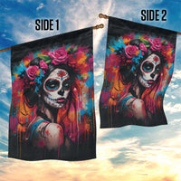 Mexico Day Of The Dead Garden Flag Rose Catrina Goddess Sugar Skull - Wonder Print Shop